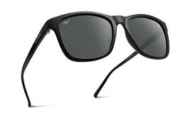 Okulars® Eco Nordic PET recycelt - Sonnenbrille für Herren und Damen - Filter UV400 - Einheitsgröße, Schwarz, von Okulars