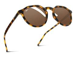 Okulars® Eco Pacific PET recycelt - Sonnenbrille für Damen und Herren - polarisiert - Einheitsgröße, braun, von Okulars