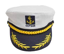 Okwin Kapitänsmütze Kinder Hüte Mütze Baumwolle Sommermütze Verstellbare Matrosen Mütze Geeignet für Verschiedene Mottopartys von Okwin