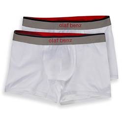 Olaf Benz Herren RED1010 Boxerpants Shorts, Weiß (White 1000), Small (2er Pack) von Olaf Benz