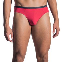 Olaf Benz - Herren-Slip (Sportbrief) aus Nadelzugstoff - Rot/Anthrazit - Grösse XL (OB-1-07982-3085-XL) von Olaf Benz