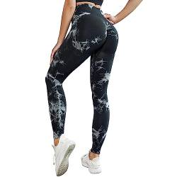 Olasfa Sport Leggings Damen High Waist Blickdicht Scrunch Butt Leggings Push Up Booty Sporthose Seamless Sportleggings für Gym Yoga Fitness von Olasfa