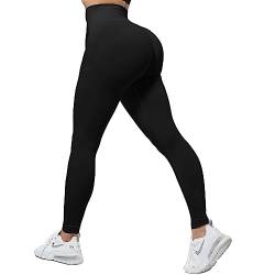 Olasfa Sports Leggings Damen High Waist Scrunch Leggings Push Up Seamless Booty Leggings Blickdichte Hose Sporthose für Gym Yoga Fitness Workout Tights von Olasfa