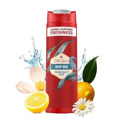 Old Spice Deep Sea Duschgel und Shampoo Für Männer 400 ml, 3-in-1 Körper-Haar-Gesichtsreinigung, Lang Anhaltend Frisch von Old Spice