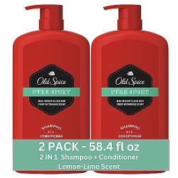 Old Spice Pure Sport 2in1 Shampoo and Conditioner for Men, Twin Pack, Lemon, 58.4 Fl Oz von Old Spice