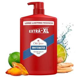 Old Spice Whitewater 3-in-1 Duschgel & Shampoo für Männer (1 L), Körper-Haar-Gesichtsreinigung Männer, lang anhaltend Frisch, Zitrone, Sandelholz und Seeluft von Old Spice