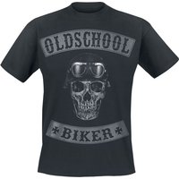 Oldschool Biker Skull - Rockabilly T-Shirt - S bis 5XL - für Männer - Größe 3XL - schwarz von Oldschool Biker Skull