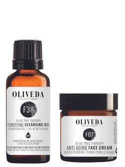 *Neu* Oliveda Anti-Aging Creme (30ml) + Klärendes Reinigungsgel (30ml) von Oliveda