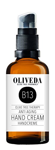 Oliveda B13 - Handcreme Anti Aging | pflegende & reichhaltige Naturkosmetik Feuchtigkeitscreme für zarte und rissige Hände + intensiver Schutz für Haut und Nagelbett + nicht fettend - 50 ml von Oliveda