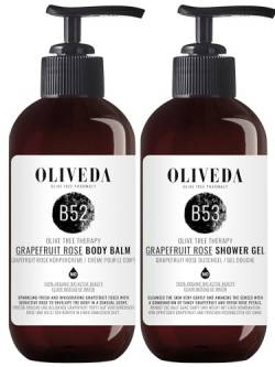 Oliveda B53 Grapefruit Rose Pflegedusche 250ml + B52 Körperbalsam 250ml von Oliveda