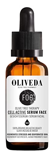 Oliveda F06 Gesichtsserum - Cell Active | natürliches Anti-Aging Lift Serum + Anti-Falten + feuchtigkeitspendend mit organischen Inhaltsstoffen - 30 ml von Oliveda