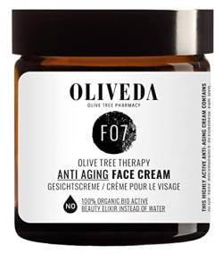 Oliveda F07 - Gesichtscreme Anti Aging mit Avocado-Öl | natürliches Anti-Aging Lift Creme + Anti-Falten + reduziert schlaffe Haut & Altersflecken + feuchtigkeitspendend mit organischen Inhaltsstoffen - 50 ml von Oliveda
