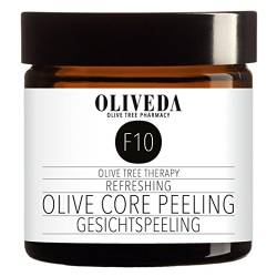 Oliveda F10 - Gesichtspeeling aus Olivenkernen nahrhaftes Hautpeeling + klärt tiefenwirksam natürliche Inhaltsstoffen gegen Mitesser, Pickel + unreine Haut - Poren verkleinern - Mischhaut, fettige Haut - 60 ml von Oliveda
