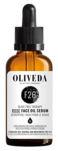 Oliveda F26 - Gesichtsöl Rosen - Harmonizing - organisch natürlich | pflegt + stimuliert die Hautelastizität | Intensivöl Feuchtigkeitspflege Anti-Aging + Anti Falten - 50 ml von Oliveda