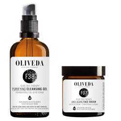 Oliveda F38 Klärendes Reinigungsgel - 100ml + F07 Anti Aging Creme 50ml von Oliveda