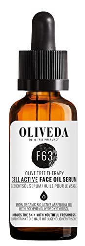 Oliveda F63 - Gesichtsöl Cell Active | natürliche & nährende Gesichtsfpflege + Feuchtigkeitspflege + Anti-Aging für strahlend geschmeidige Haut - 30 ml von Oliveda