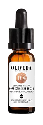 Oliveda F64 - Augenelixier Hydroxytyrosol Corrective | 3fach-Hyalursonsäure, Parakresse & Panthenol | Anti-Aging Augenfplege gegen geschwollene Augen, Augenringe, Falten & hängende Augenlider - 12 ml von Oliveda