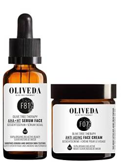 Oliveda F81 AHA + HT Serum Face 30ml + F07 Anti Aging Creme 50ml von Oliveda