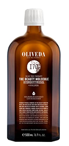 Oliveda I70 - The Beauty Molecule - Hyaluron Beauty Drink | Hydroxytyrosol | Vegan | Immun Boost | Beauty-Superbooster | Hyaluronsäure zum Trinken | Zink | Camu Camu | Curcumin | Biotin - 500 ml von Oliveda