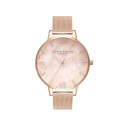 Olivia Burton Analog Quarzuhr für Damen mit Roségoldfarbenes Edelstahlarmband - OB16SP01 von Olivia Burton