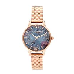 Olivia Burton Analog Quarzuhr für Damen mit Roségoldfarbenes Edelstahlarmband - OB16US25 von Olivia Burton