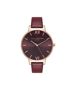 Olivia Burton Damen Analog Quarz Uhr mit Leder Armband OB16BD106 von Olivia Burton