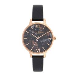 Olivia Burton Damen Analog Quarz Uhr mit Leder Armband OB16GD22 von Olivia Burton