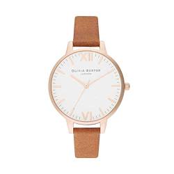 Olivia Burton Damen Analog Quarz Uhr mit Leder Armband OB16TL13 von Olivia Burton