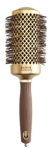 Olivia Garden - Expert Blowout Shine Gold & Brown Hairbrush - 55 von Olivia Garden