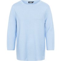 olsen Pullover, Rundhals-Ausschnitt, 3/4-Ärmel, für Damen, blau, 40 von Olsen