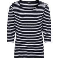 olsen Shirt, Streifen, 3/4-Arm, für Damen, blau, 40 von Olsen