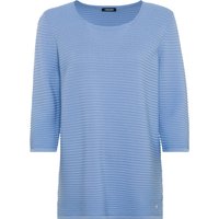 olsen Sweatshirt, Streifen, Seitenschlitze, für Damen, blau, 36 von Olsen