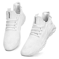 Oltyutc Damen Sneaker Sommerschuhe Sportschuhe Turnschuhe Laufschuhe Freizeitschuhe Leichtgewichts Outdoor Fitnessschuhe Sneaker Gym Walkingschuhe Weiss EU 42 von Oltyutc