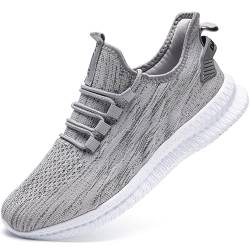 Oltyutc Herren Schuhe Sneaker Turnschuhe Laufschuhe Sneaker Sport Schuhe Leichtgewichts Jogging Freizeit Bequeme Atmungsaktive Walkingschuhe Gym Schuhe Grau Herren EU 46 von Oltyutc