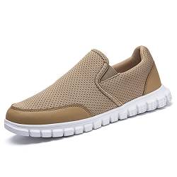 Oltyutc Schuhe Herren Sneaker Sportschuhe Mesh Leichte Freizeitschuhe Turnschuhe Loafer Bequeme Wanderschuhe Sneakers Khaki 43 EU von Oltyutc