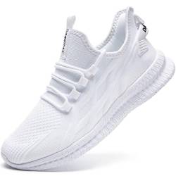 Oltyutc Sneaker Herren Schuhe Sportschuhe Laufschuhe Sommerschuhe Turnschuhe Leichtgewichts Tennisschuhe Joggingschuhe Männer Fitnessschuhe Walking Schuhe Gym Running Shoes Weiß Männer EU 39 von Oltyutc