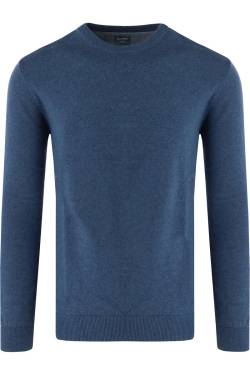 OLYMP Casual Modern Fit Pullover kobalt, Einfarbig von Olymp