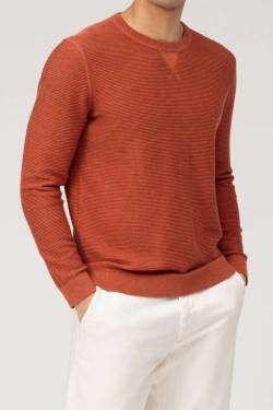 OLYMP Casual Modern Fit Pullover nougat, Einfarbig von Olymp