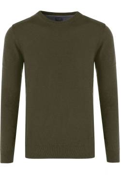 OLYMP Casual Modern Fit Pullover schlamm, Einfarbig von Olymp