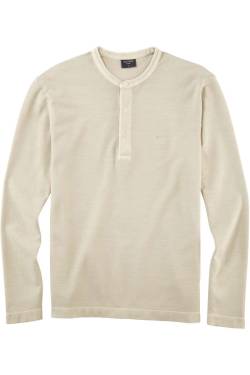 OLYMP Casual Regular Fit Longsleeve hellbeige, Einfarbig von Olymp