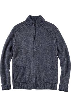 OLYMP Casual Regular Fit Strickjacke navy, Einfarbig von Olymp