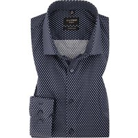 OLYMP Herren Hemd blau EL gemustert Slim Fit von Olymp