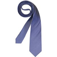 OLYMP Herren Krawatte blau Seide unifarben von Olymp