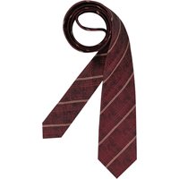 OLYMP Herren Krawatte rot Seide College-Streifen von Olymp