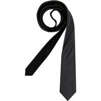 OLYMP Herren Krawatte schwarz Seide unifarben von Olymp