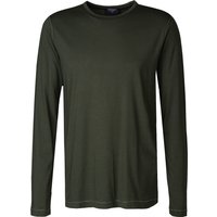 OLYMP Herren Longsleeve grün Baumwolle von Olymp