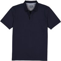 OLYMP Herren Polo-Shirt blau Baumwoll-Piqué von Olymp