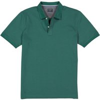 OLYMP Herren Polo-Shirt grün Baumwoll-Piqué von Olymp