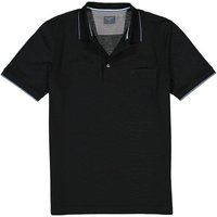 OLYMP Herren Polo-Shirt schwarz Baumwoll-Piqué von Olymp