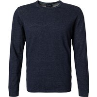 OLYMP Herren Pullover blau Baumwolle unifarben von Olymp